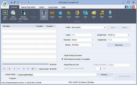AVS Audio Converter 10.3.2.634 Portable