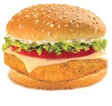 Fish burger menu