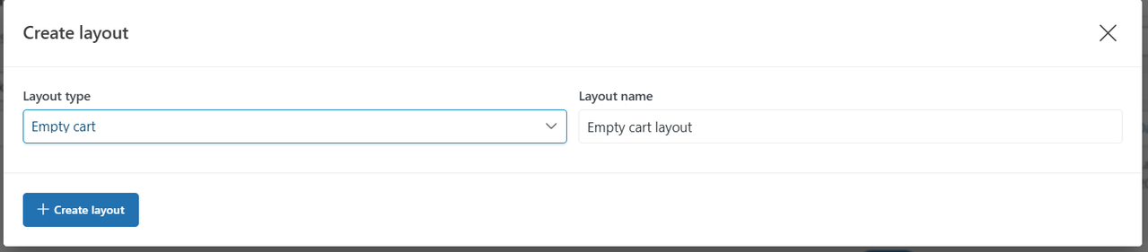 empty cart