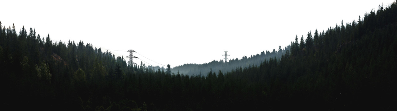 7680x2160 smoke filled snoqualmie valley