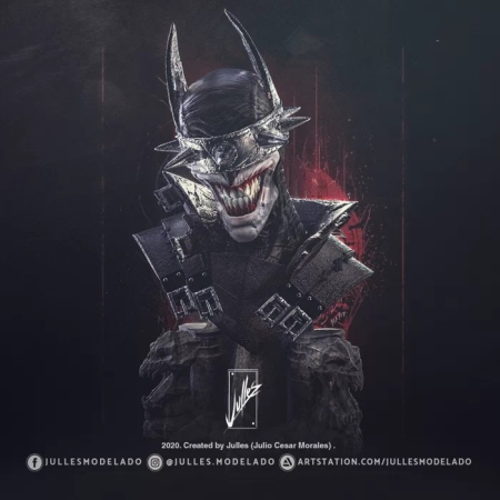 Batman Who Laughs Bust – 3D Print Model
