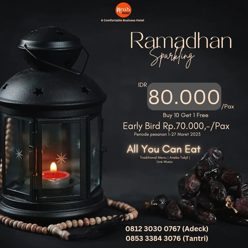 News hotel, hotel di Sidoarjo yang punya paket bukber all you can eat murah meriah.