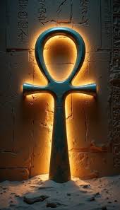 Golden Ankh Mirror from Tutankhamun