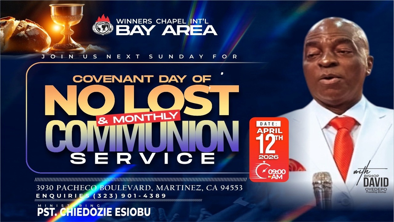 Sunday April 12, 2026 No More Lost & Communion Service