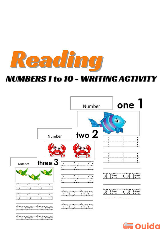 Download NUMBERS 1 to 10 - WRITING ACTIVITY PDF or Ebook ePub For Free with Find Popular Books 