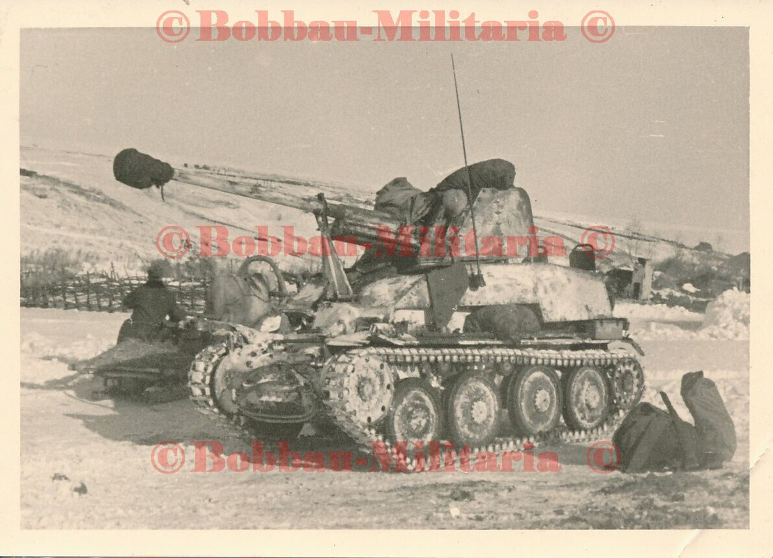 F39 Russland Panzerjäger Marder III SdKfz.139 in weiß gekalkt Wintertarnung TOP