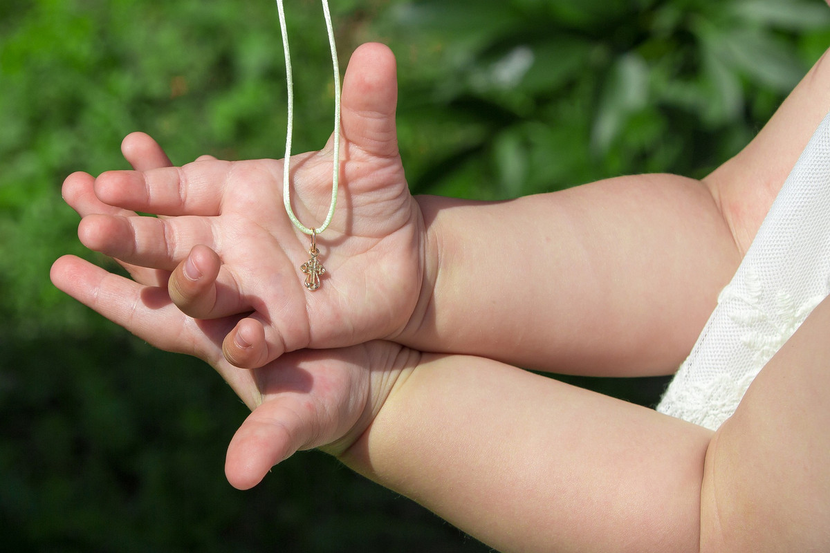 A neckless as baptism gift