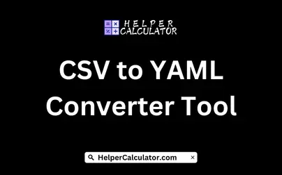 CSV to YAML Converter Tool