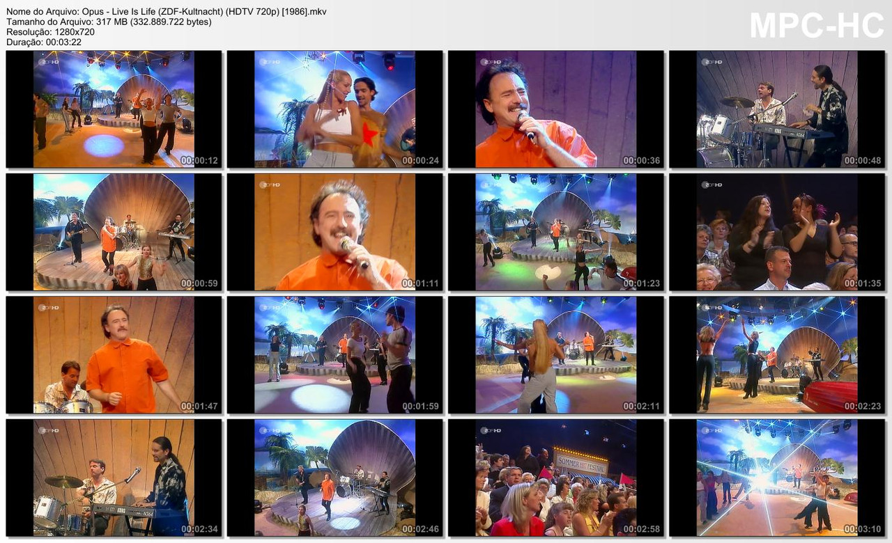 Opus - Live Is Life (ZDF-Kultnacht) (HDTV 720p) [1986]
