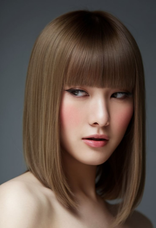Blunt Fringe Hair Cut