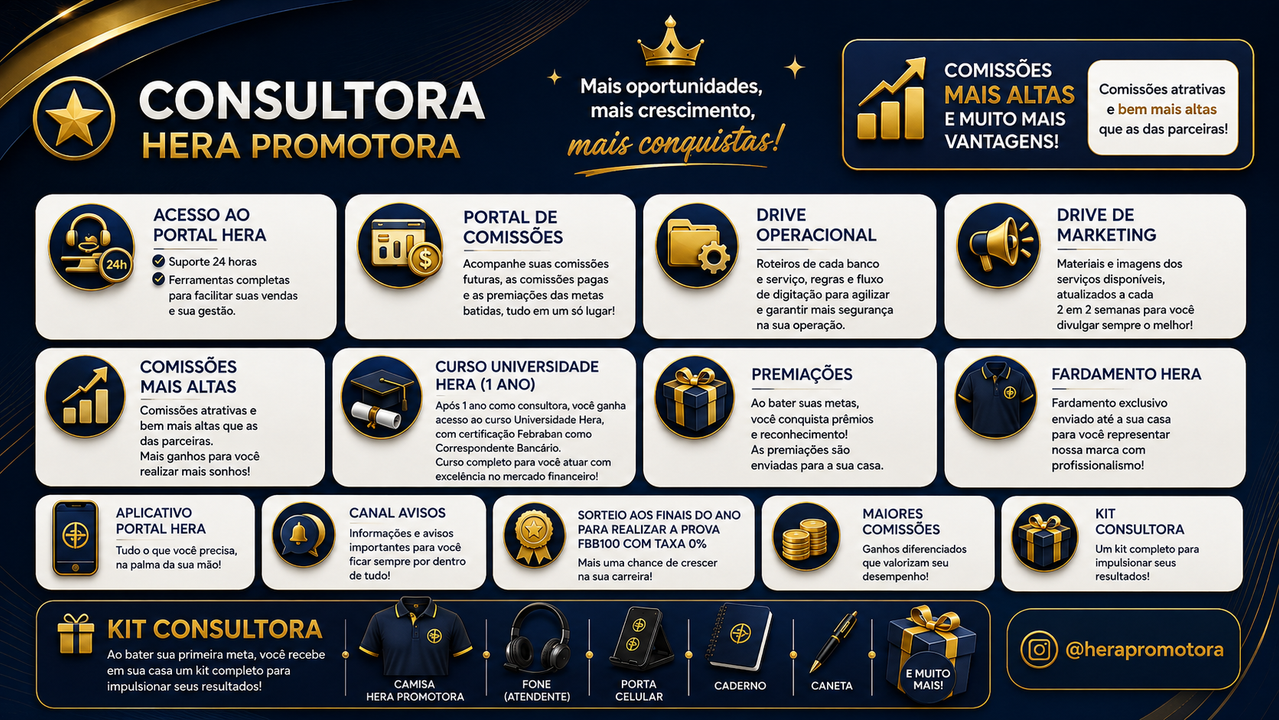 Benefícios consultora Hera