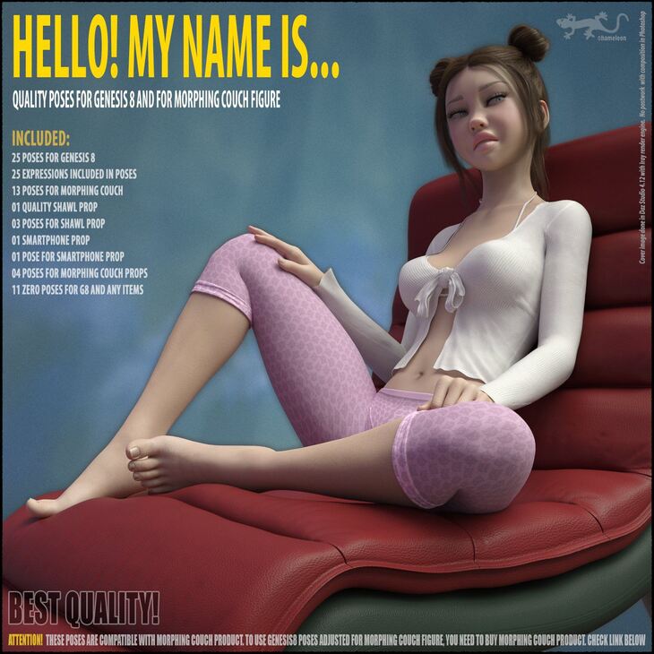 Hello My Name Is Poses for Genesis 8 Part I