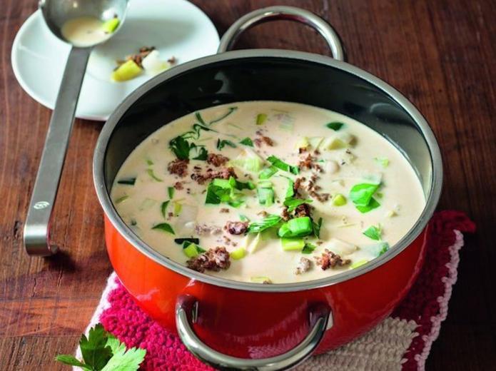 Lauch-Hackfleisch-Suppe Lauch-Hackfleisch-Suppe