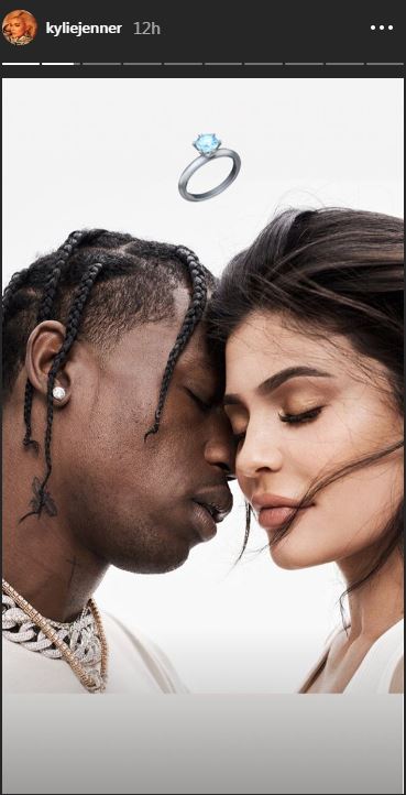 Unggahan Kylie Jenner tentang cincin.