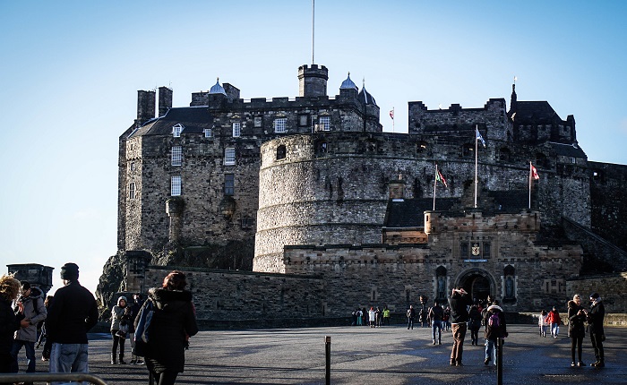 Kastil Edinburgh, Skotlandia.