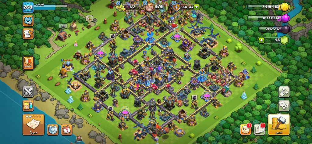 حساب كلاش تاون 18 مستوى عالي