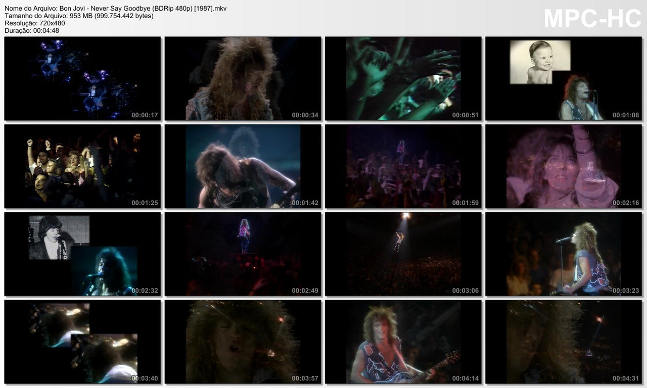Bon Jovi - Never Say Goodbye (BDRip 480p) [1987]