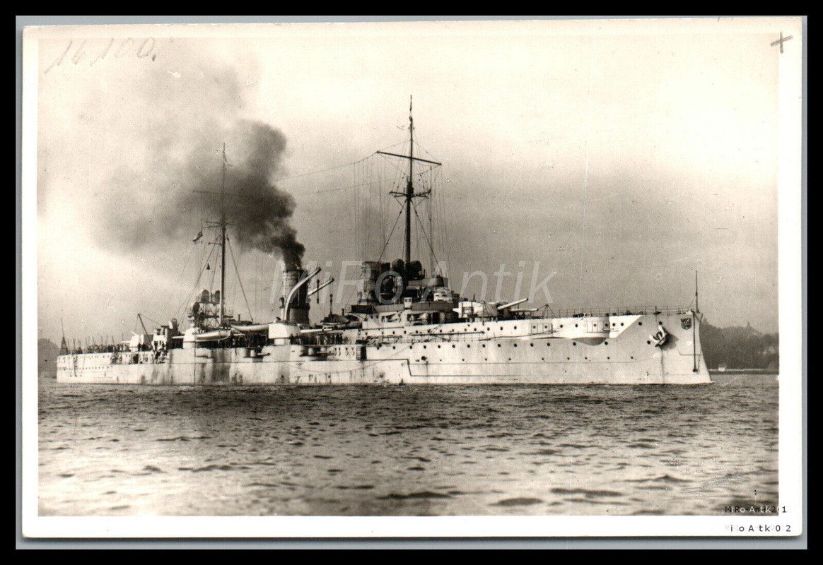 AK, Foto, WK1, Blick auf Kriegsschiff SMS -Blücher-, 5026-1255#
