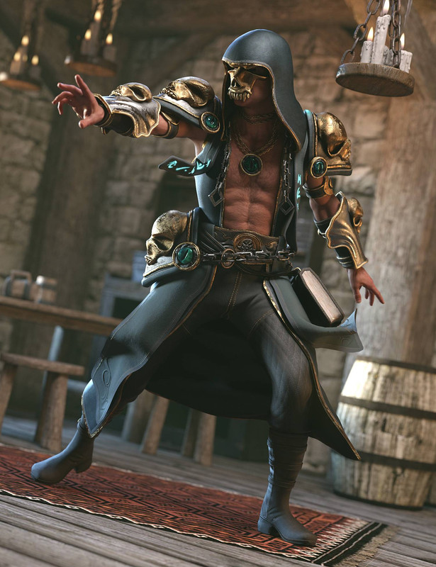 Necromancer Armor for Genesis 8.1 Males Necromancer Armor for Genesis 8.1 Males