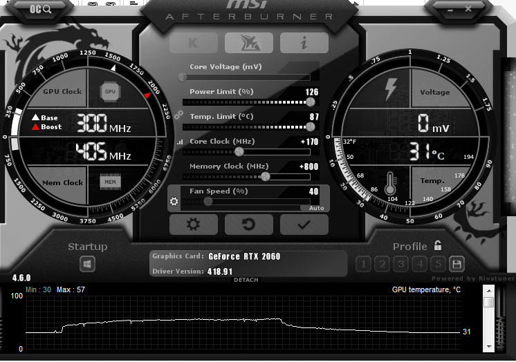 Same Exact Score Overclocking 2060 (HELP Overclocking RTX 2060) | Computer