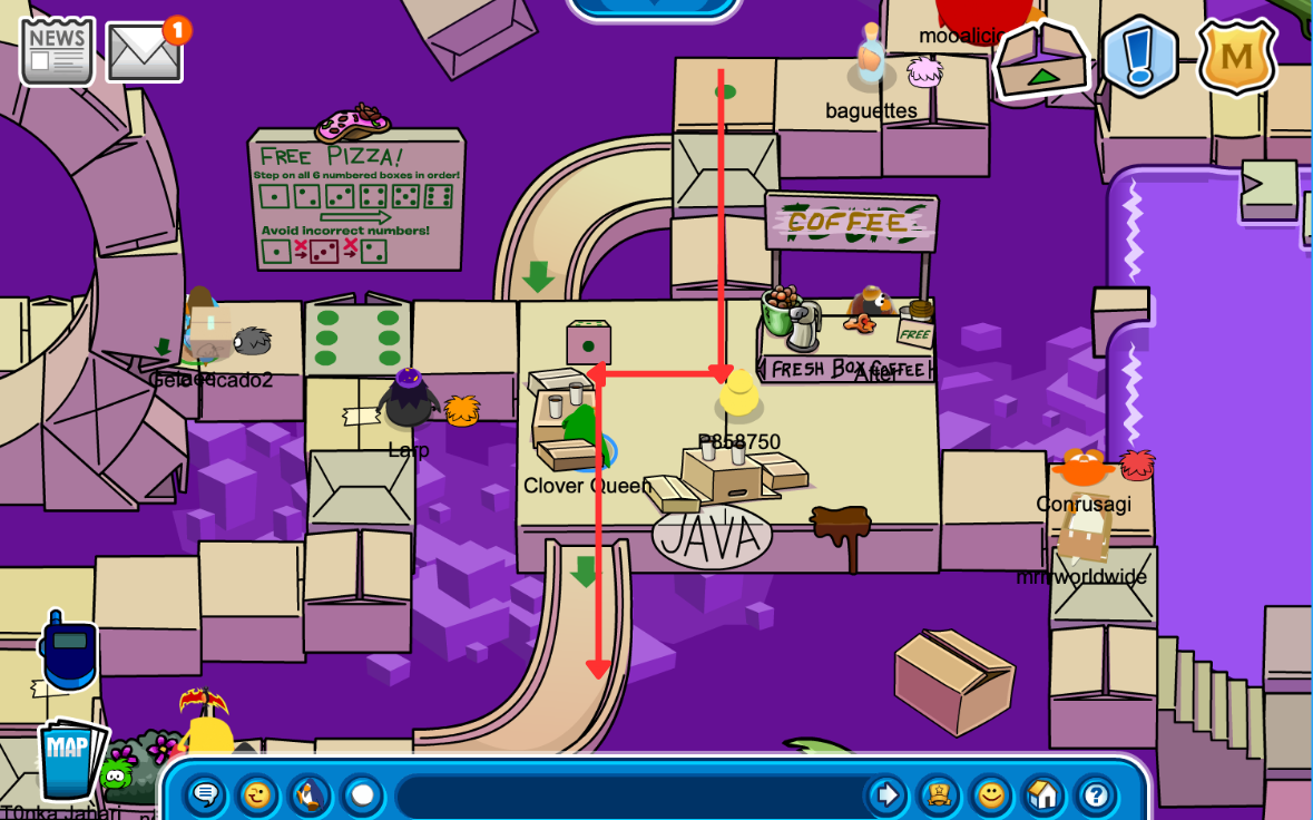 CPJourney April Fools 2026 Party- Sweet Sun Hat Maze Guide, first box Location