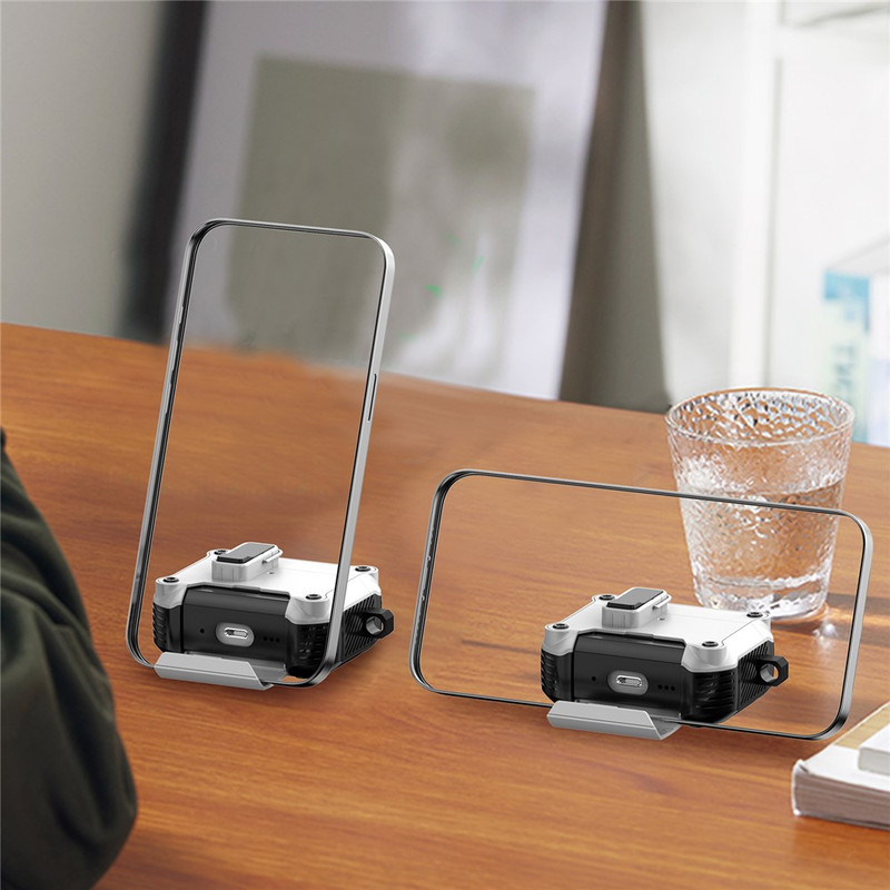 Husa pentru AirPods Pro 3 cu Blocare Automata, Suport Telefon Integrat, Protectie Anti Soc, Carabina, Capac Magnetic, Armor Case, Albastru 6809005302B 5