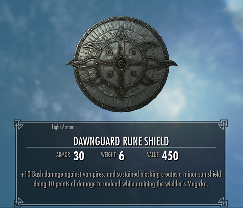 Shield Bash Rune Dawnguard Rune Shield Actually Uses Magicka at Skyrim Special Edition ...