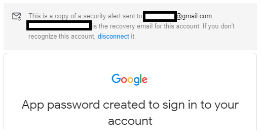 Add a recovery email address