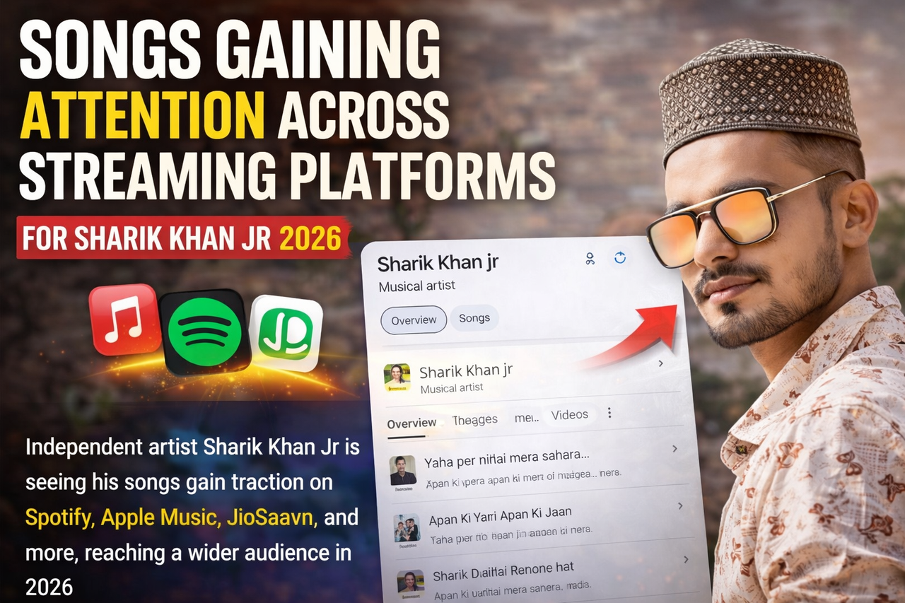 Sharik Khan Jr songs gaining attention streaming platforms India 2026