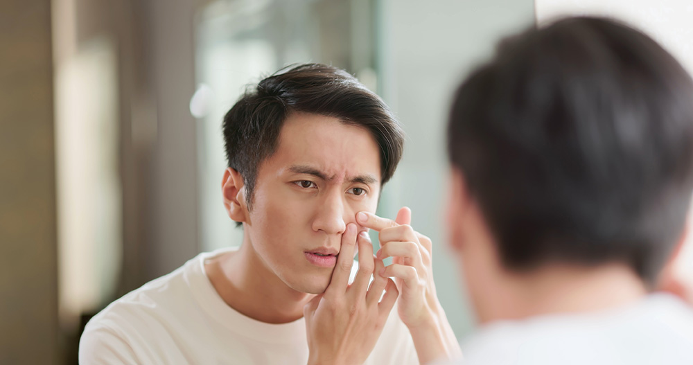 Skincare routine for men