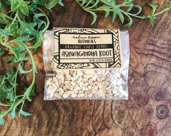 ordered product - Organic Ashwagandha Root. 1/2 oz loose herb. Withania somnifera. Herbalism. Apothecary. Tea. Health. digestion. Hippie. Reiki. Healing