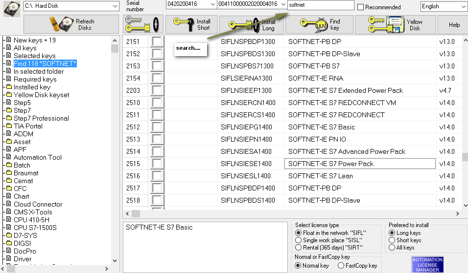 Simatic  Keys