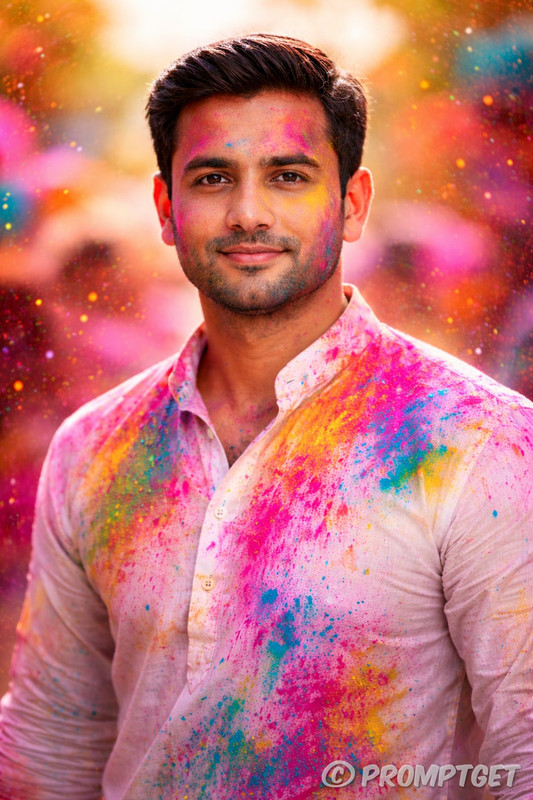 Holi Celebration 🎨 | PromptGet