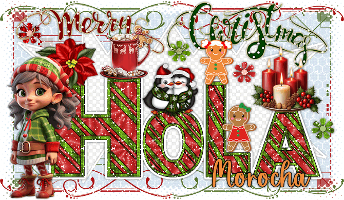 Hola Christmas Cookie morocha