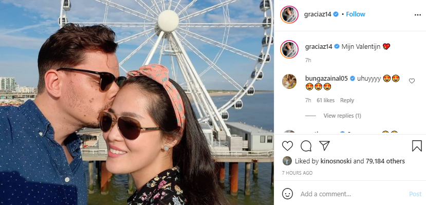 Gracia Indri pamer foto mesra