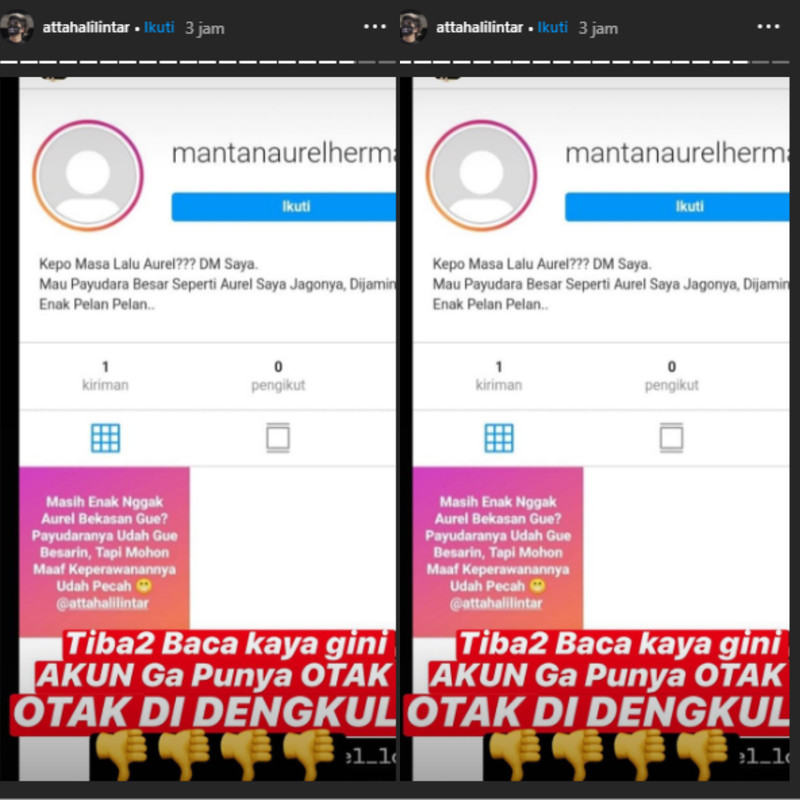 Kemarahan Atta Halilintar