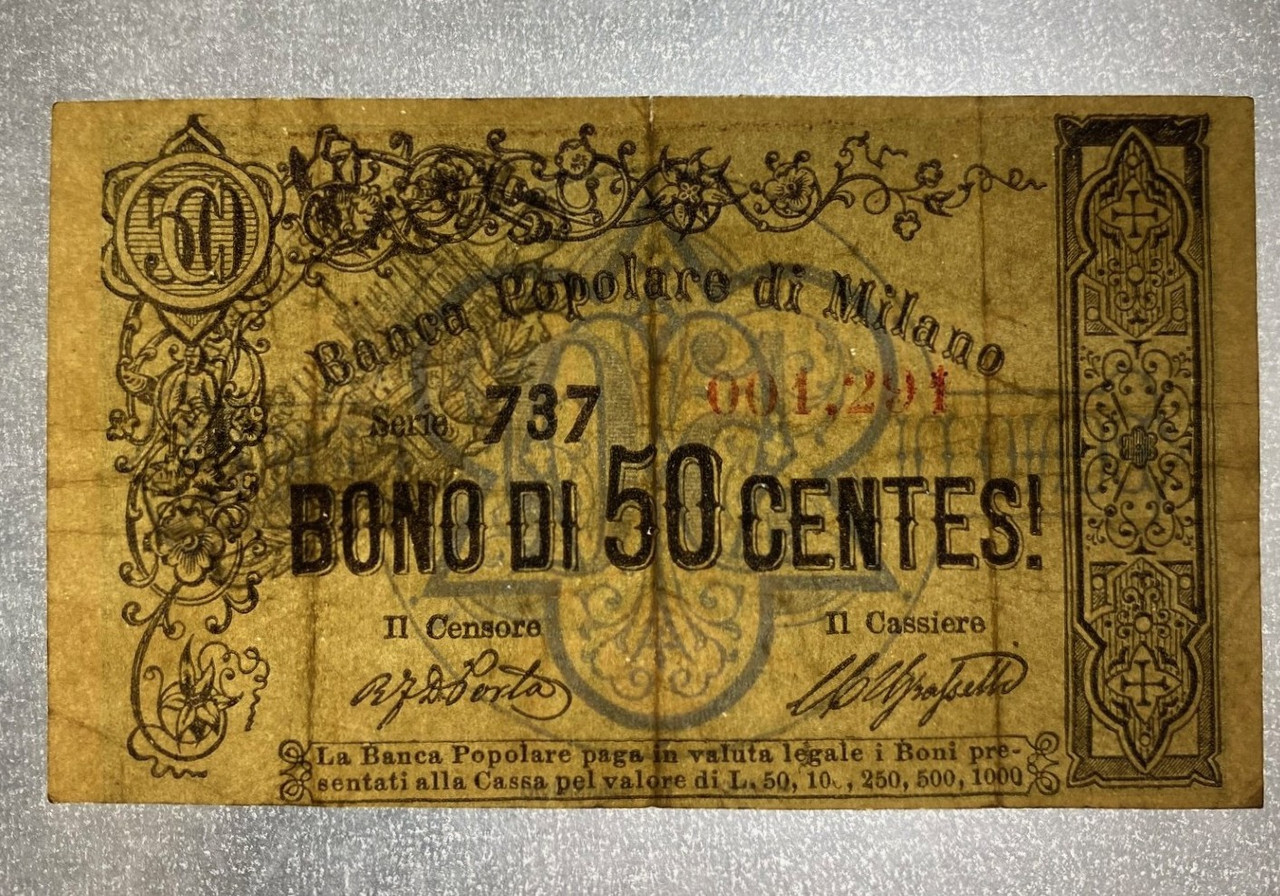 50 cent buono banc popolare milano BB SPL g