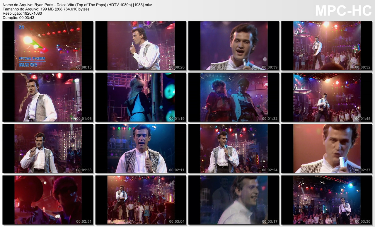 Ryan Paris - Dolce Vita (Top of The Pops) (HDTV 1080p) [08.09.1983]