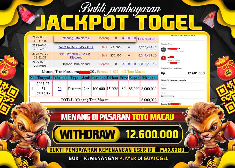 BUKTI JACKPOT LUNAS GUATOGEL