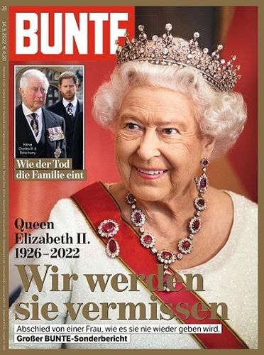 Cover: Bunte Magazin No 38 vom 14  September 2022