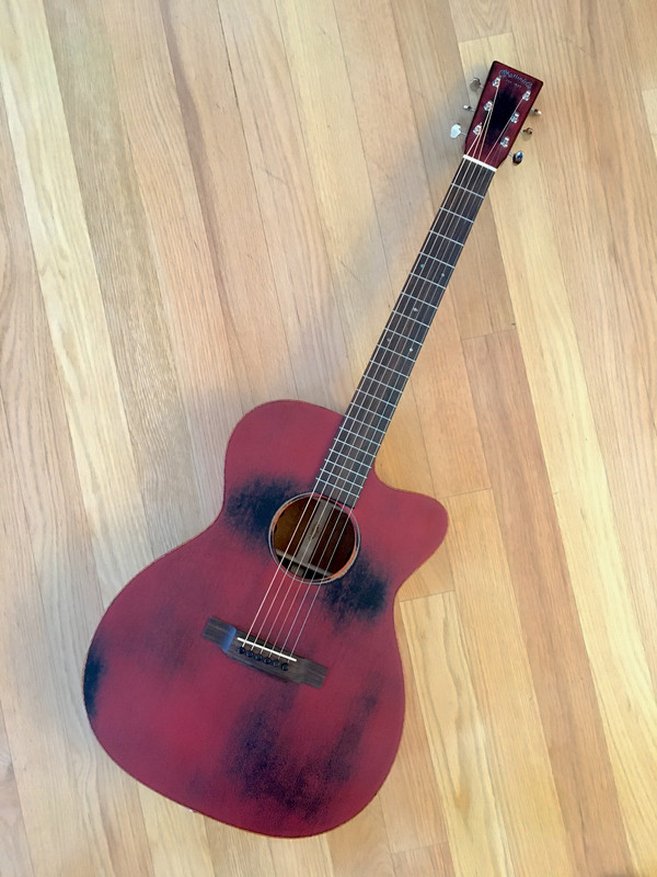 Martin OMC-15ME Streetmaster in Weathered Red