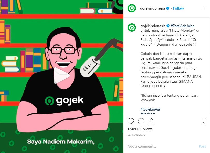 Nadiem Makarim di Gojek