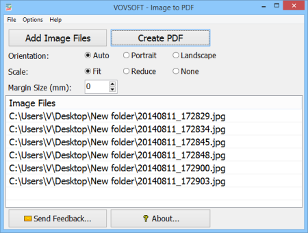 VovSoft Image to PDF 2.5