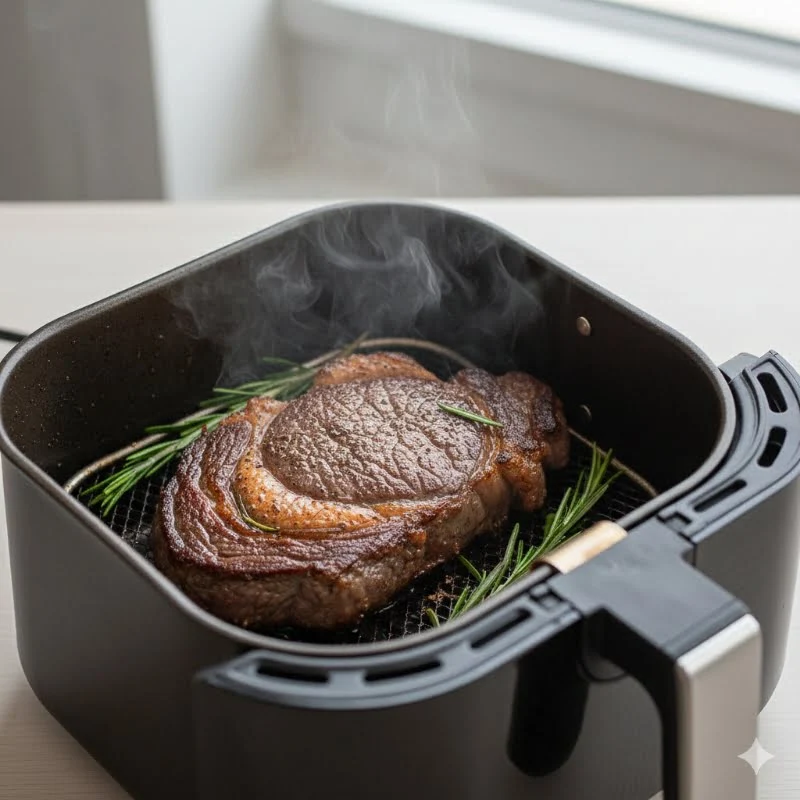 Rindfleisch in der Heißluftfrittteuse