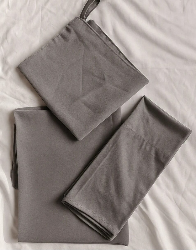 Light Gray Hijab Set