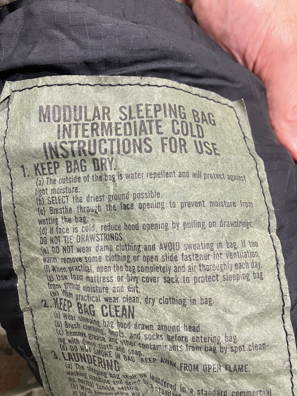 Sold Usgi modular sleeping bags Rokslide Forum