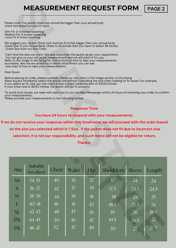 Measurement Form Page 2