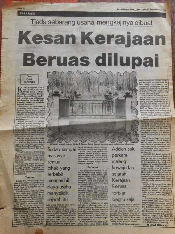 Kerajaan Awal Dalam Daerah Dinding Di Perak