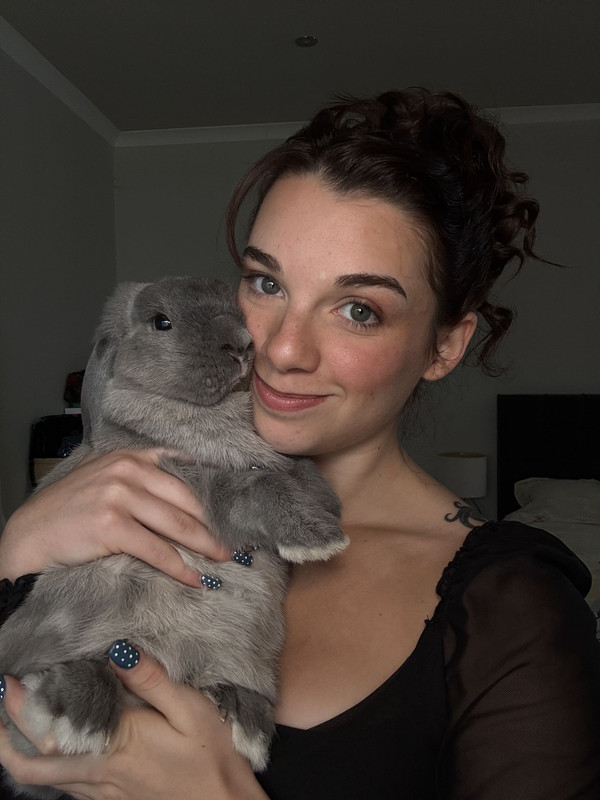 Céline holding Buzz