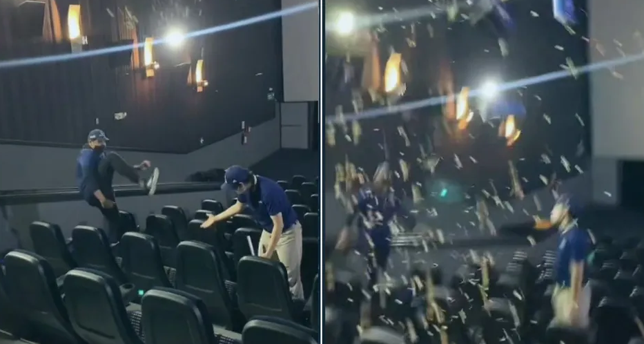 TikTok: empleados de cine patean comida creando nuevo trend 
